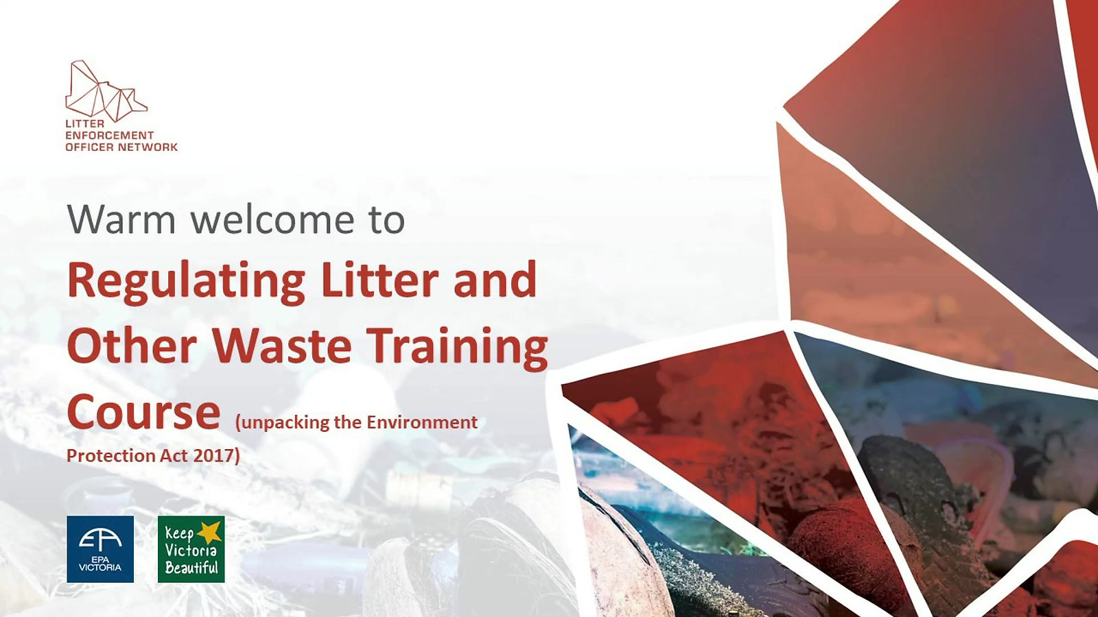 Recorded Seminar Regulating Litter and Other Waste Training Course